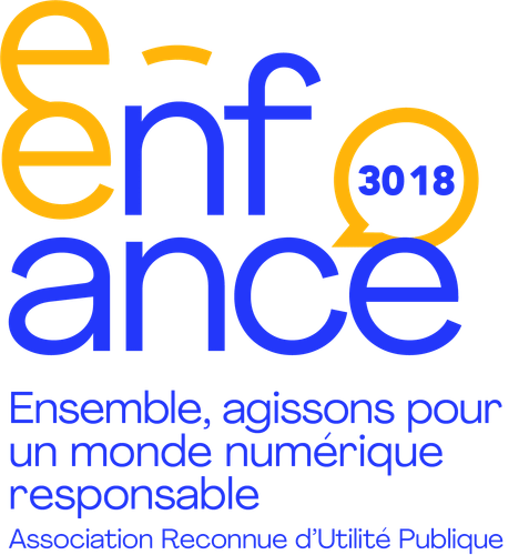Logo de l’association e-Enfance et du 3018